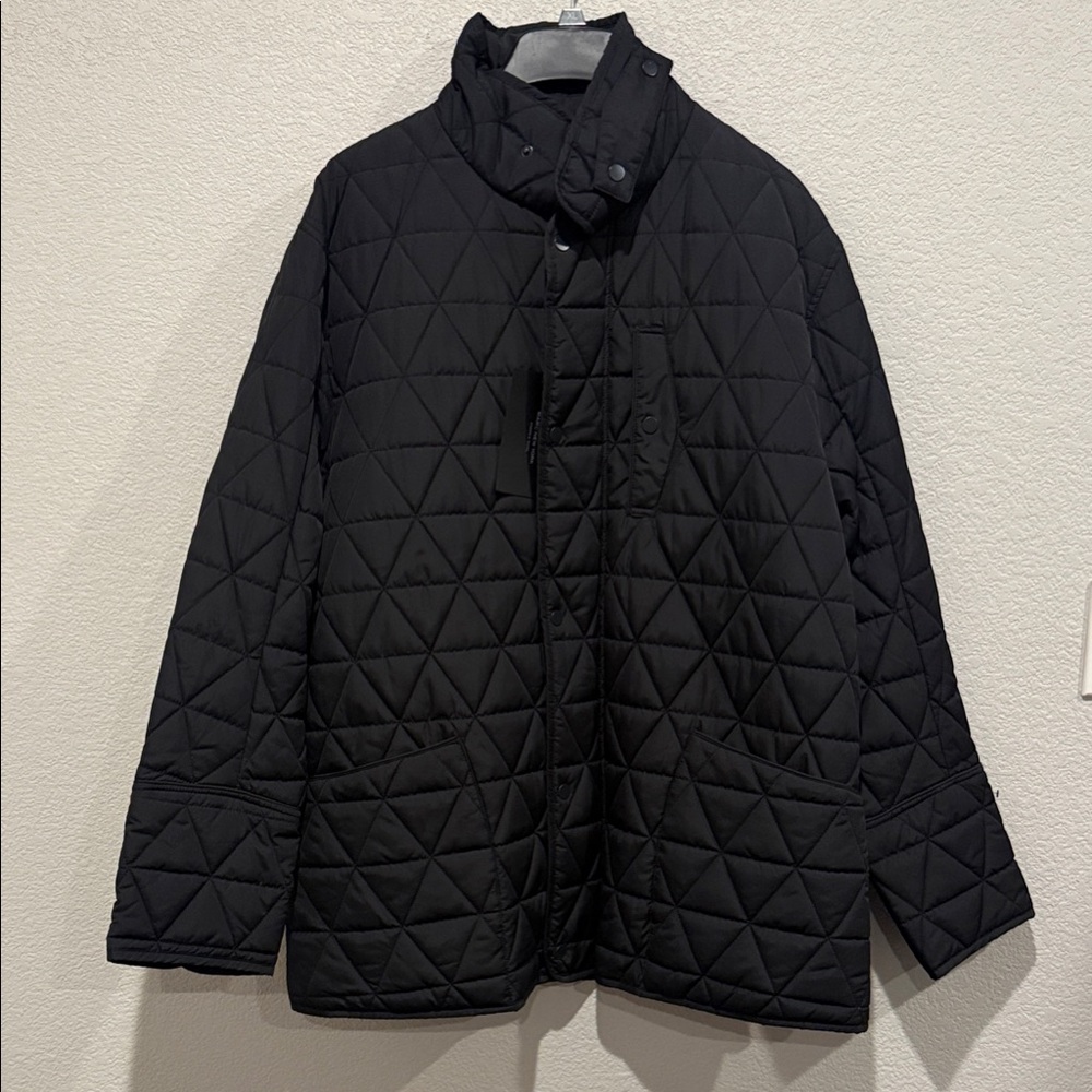 Andrew Marc Black Quilted Puffer Jacket